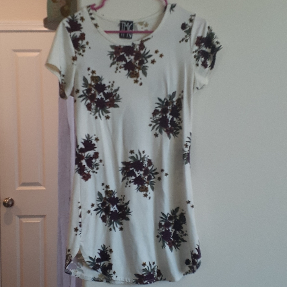 Floral white shirt